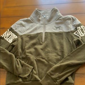 Pink half zip sweatshirt size xs